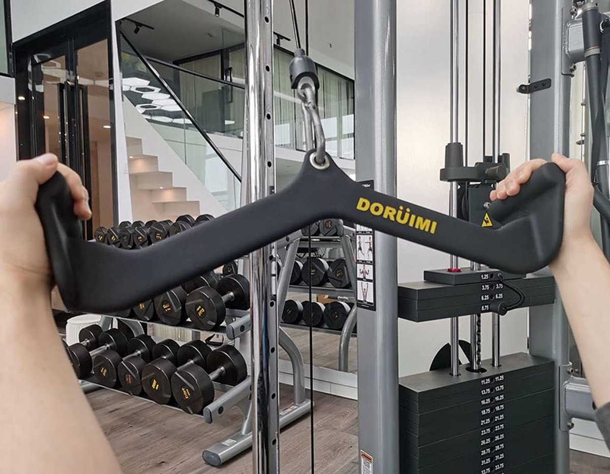 GJELEMENTS Poignées De Musculation – Tirage/traction – 130 Mm, Charge Max 100 Kg – Bandes élastiques, Câbles, Poulies