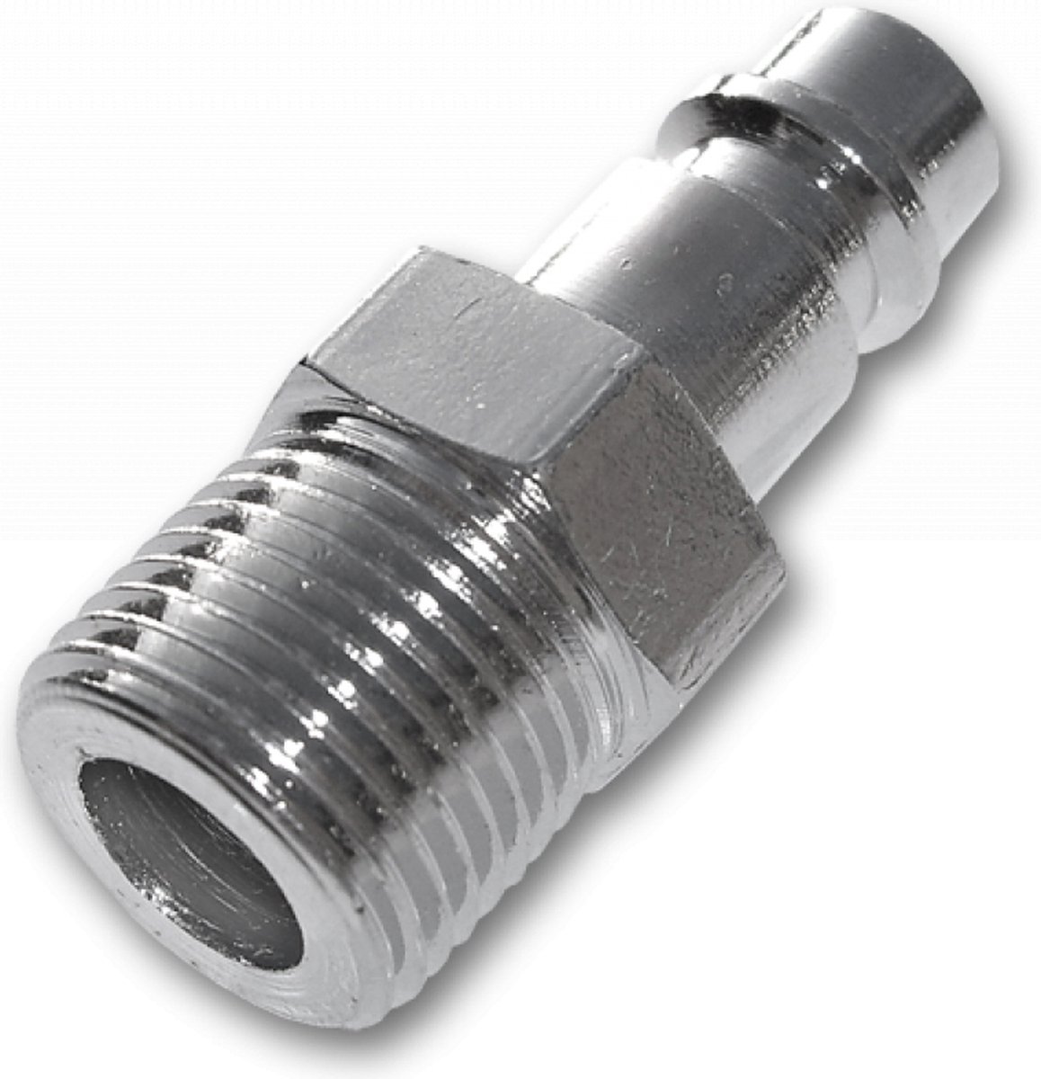 Bradas slangstop – 1/2" mannelijk – Staal-chroom – Roestbestendig – Tuinslang afsluiter