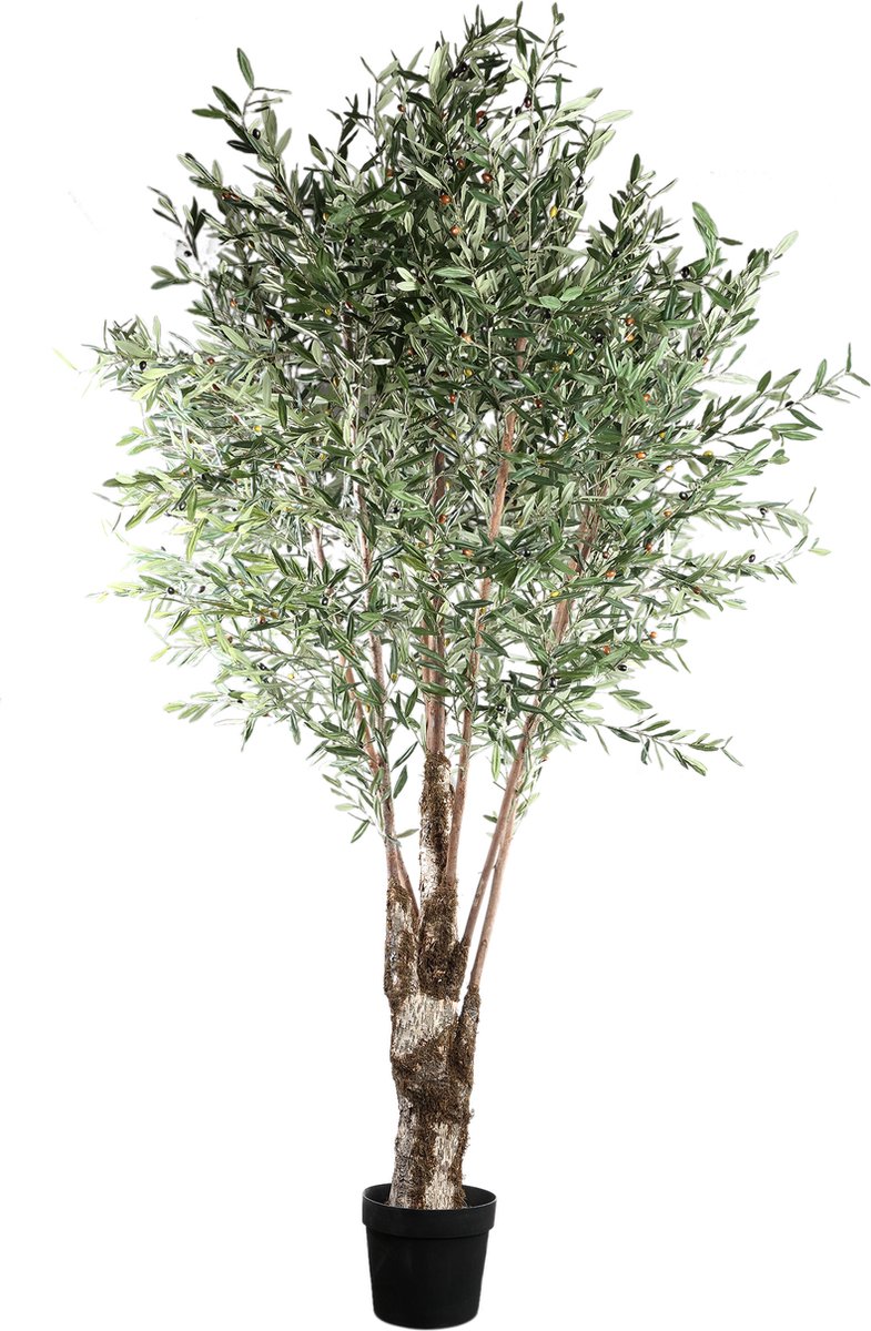 PTMD Bloempot Tree - 140x140x265 cm - Plastic - Groen