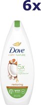 6x Dove Douchegel – Restoring Ritual Coconut + Almond 400 ml