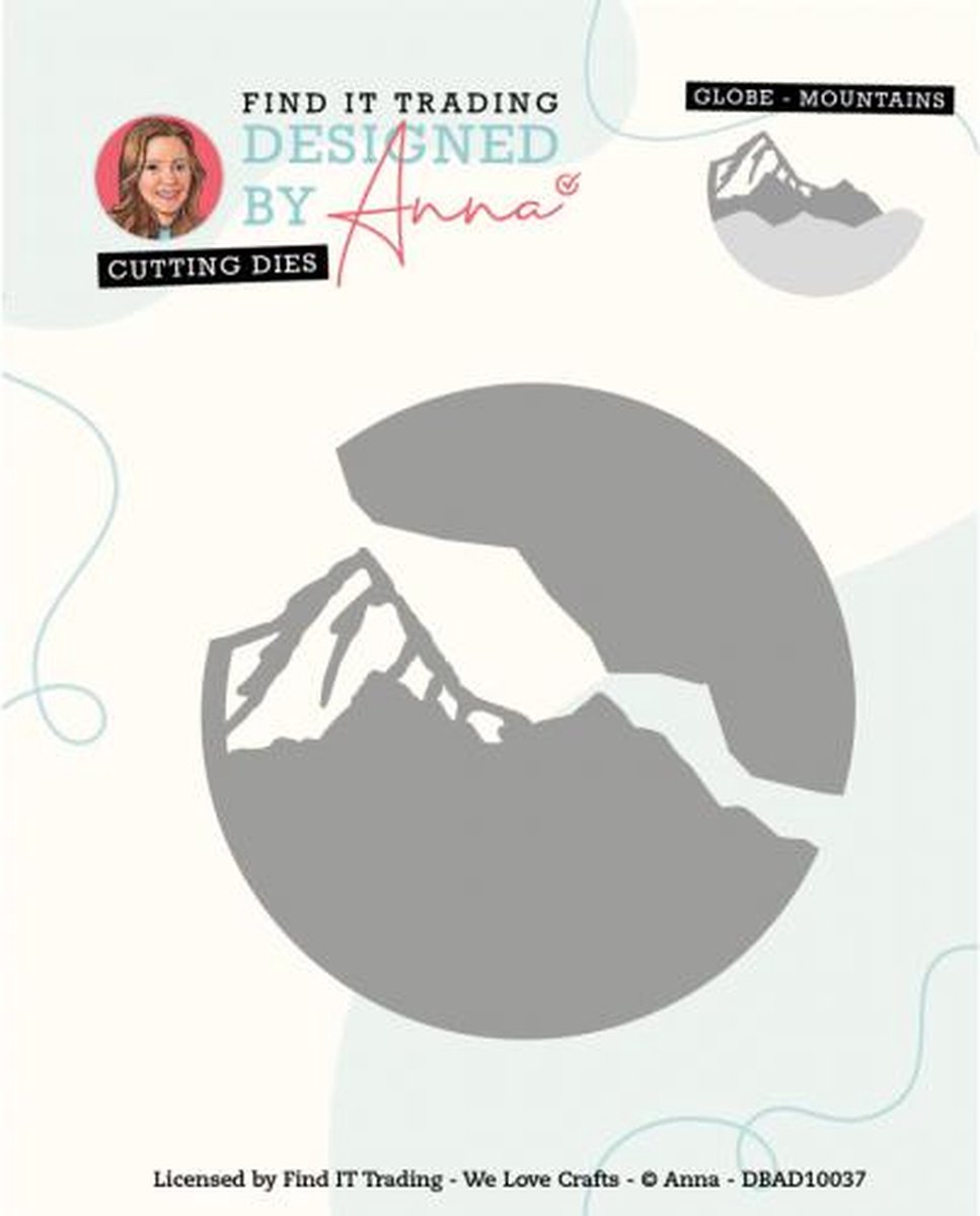 Designed by Anna - Mix and Match Cutting Dies - Globe Mountains