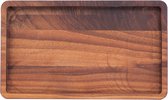 Bowls and Dishes Pure Walnut Wood | Duurzaam | Serveertray rechthoekig S 20 x 12 cm - walnoot hout - Moederdag tip!