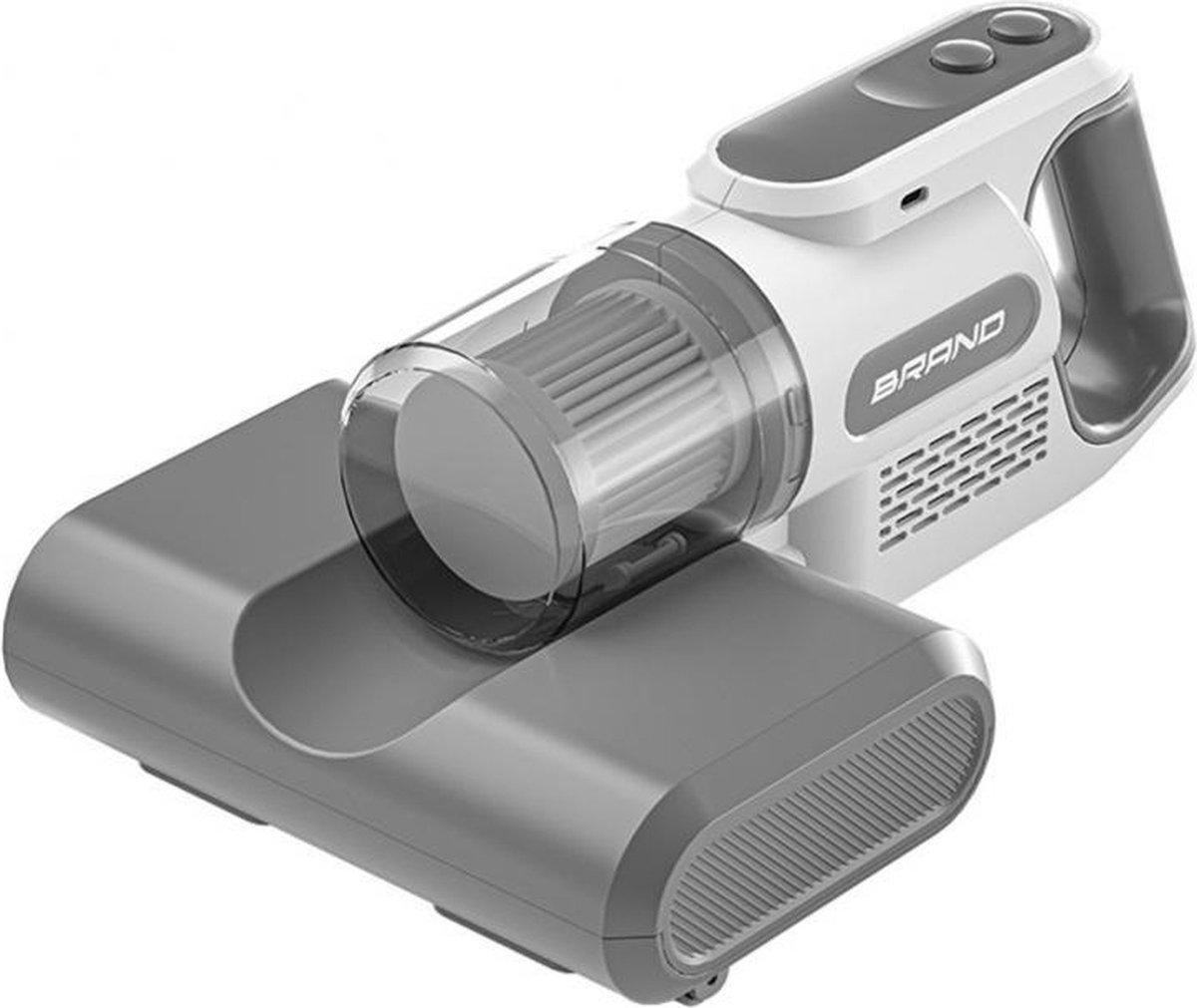 DrPhone MiteMaster Pro – Draadloze Mijtstofzuiger – 8000 PRM – 70 Decibel Geluidsniveau – HEPA Filter – Wit/Grijs