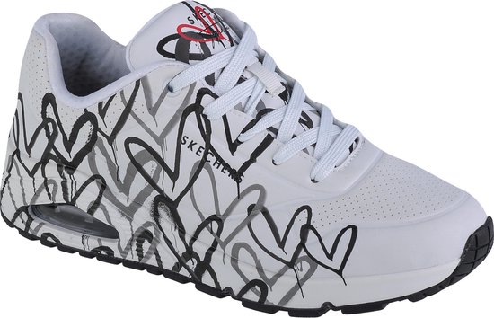 Skechers Uno-Spread The Love 155507-WBGY, Femme, Wit, Baskets pour femmes, taille: 39