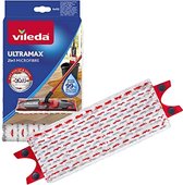 UltraMax Vileda Vervanging - 1 per verpakking - Geschikt voor alle platte mopsystemen van Vileda - Voor alle vloertypes - Verwijdert meer dan 99% van de bacteriën met water alleen