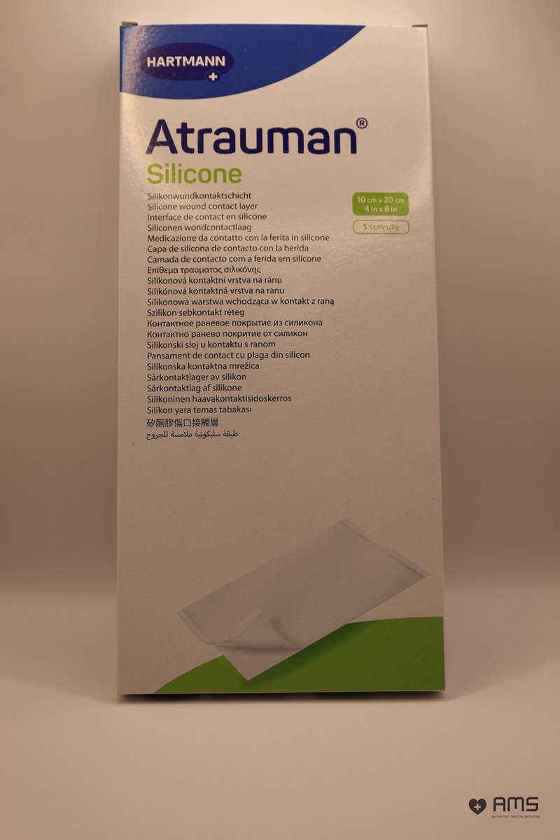 Goedkoopste Atrauman Silicone wondcontactlaag 10 x 20 cm 5 stuks