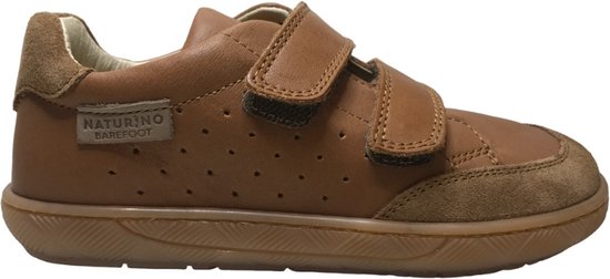 Naturino Barefoot - Koalitos - Mt 30 - baskets en cuir uni à velcro - cognac