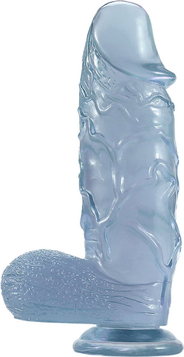 Goedkoopste Bang It Real Dildo No. 18 Met Ballen Blauw