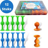 Fun Paste - PopDarts Game - Set van 12 Sticky Darts - Opbergdoosje - Trend bekend van TikTok - Siliconen Dartpijlen - Fidget Toys - Pop Tarts - Speelgoed - Throw Darts - Sinterklaas - Kerstcadeau