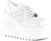 Demonia Plateau sneakers -38 Shoes- STOMP-08 Wit