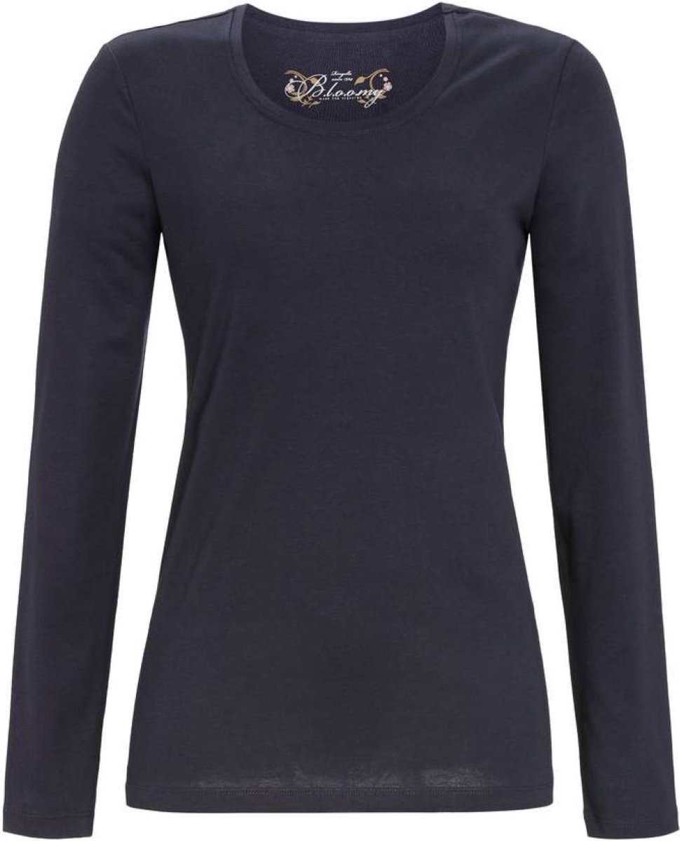 Bloomy pyjamashirt effen midnight