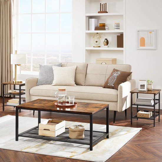 Betonlook salontafel set Mush - Robuust Interieur Betonlook salontafel set Mush - Robuust Interieur