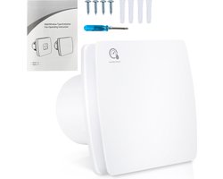 Badkamer ventilator - vochtigheid Sensor Timer CE ventilator Ø100mm met Reflux Baffle muurventilator