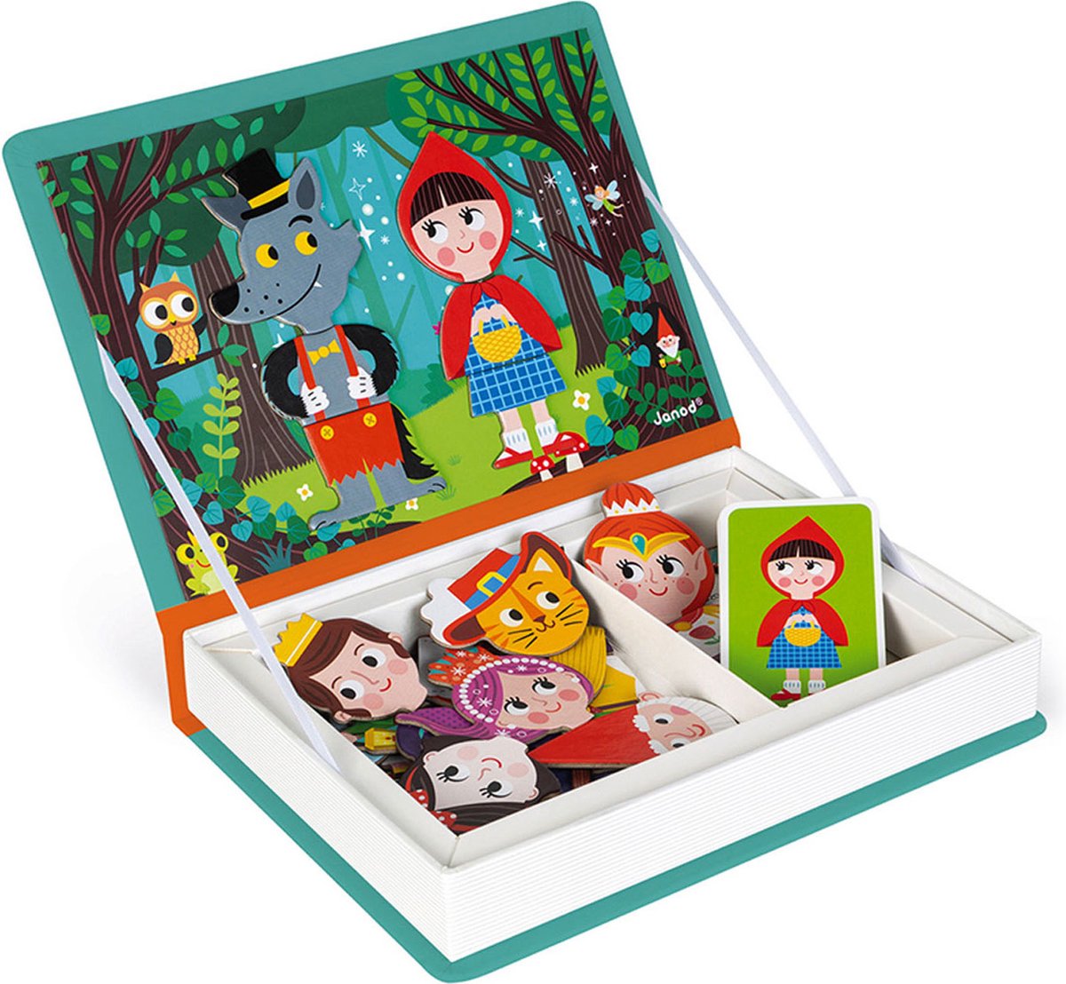Janod - Magnetibook - Sprookjes - Magneetboek Speelset — afbeelding 2