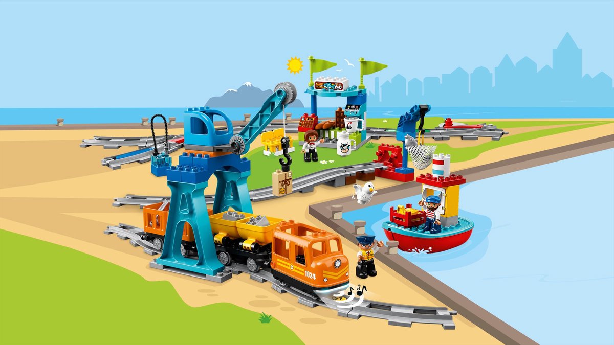 LEGO® 10874 DUPLO Town Le Train À Vapeur, Jouet À Pile, Avec Sons, Lumières  et télécommande, Jeu De Train Pour Enfants 2-5 ans rouge - Lego