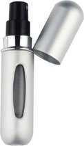 CHPN - Parfumflesje - Hervulbaar Parfumflesje - Verstuiver - Reisflesje - Mini Meeneem flesje - Reisparfum - Zilver - Parfumverstuiver