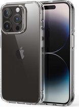 ESR Ice Shield Tempered Glass Case Geschikt voor Apple iPhone 15 Pro - Transparant Hoesje - Militaire Bescherming - Back Cover - Doorzichtig