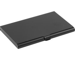 CHPN - Visitekaartjes houder - Creditkaarhouder - Kaarthouder - Aluminium - Visitekaartjes - Kaartjeshouder - Zwart - Doosje voor kaartjes
