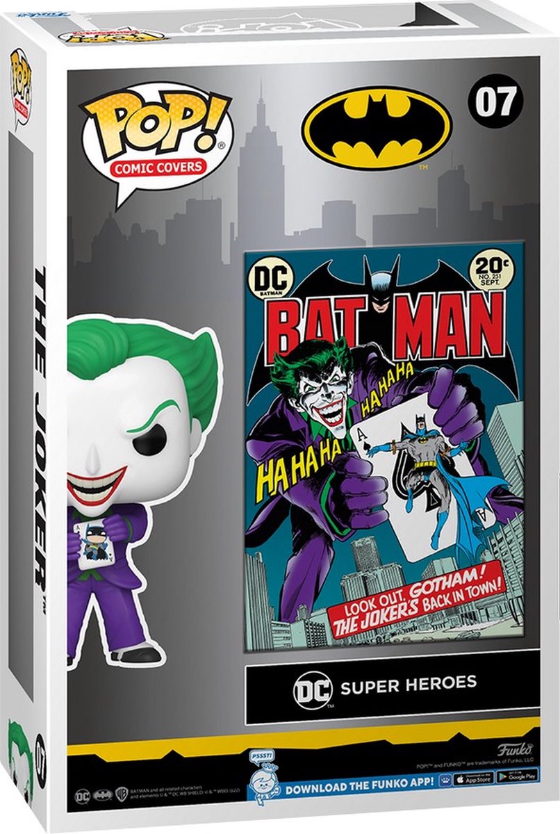 Funko Batman - POP! Comic Cover Joker - Back in Town 9 cm