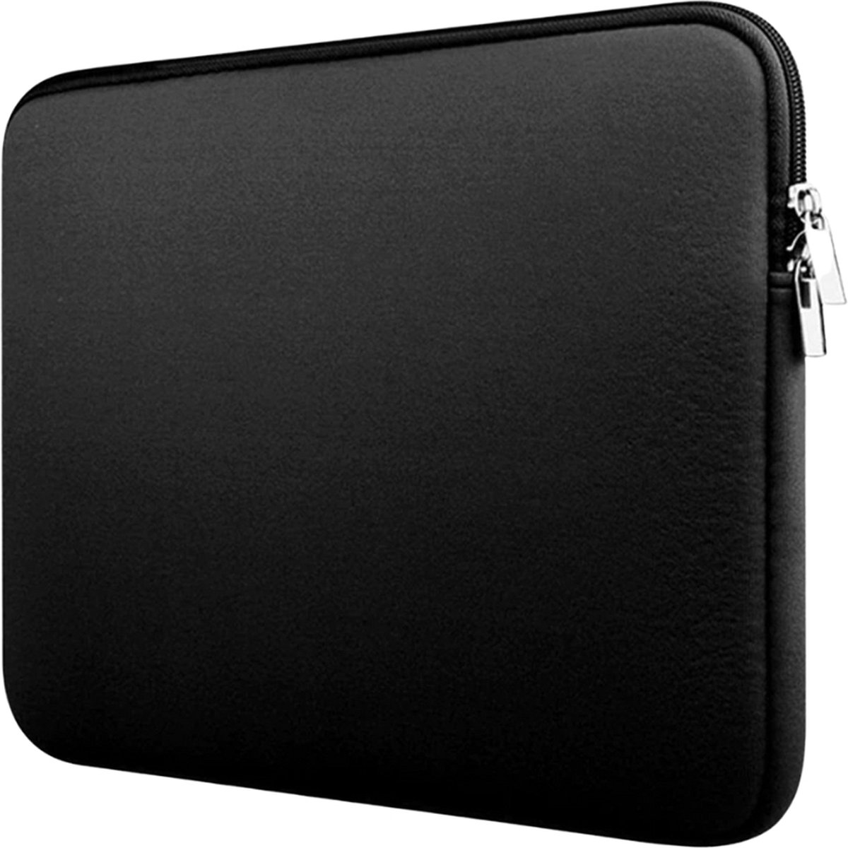 Laptop sleeve Waterdichte laptoptas - 15-inch - Dubbele Ritssluiting - Soft Touch - Laptophoes -Extra bescherming (Zwart)
