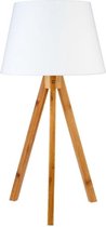 Bamboe Tripod bedlampje 38cm - wit - Overig - Wit - SILUMEN