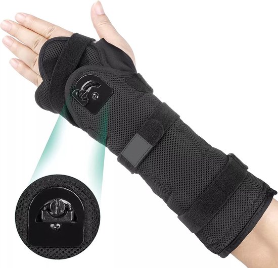 Polsbrace, rust brace, carpal tunnel, Brace, pols steun, pols spalk, wrist splint, pols beugel, wrist brace, hand brace, hulpmiddel voor RSI / carpaal tunnel linkes/rechts maat L