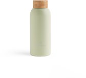 Bouteille isotherme waterdrop® - 400 ml - Acier inoxydable - Olive pastel Mat
