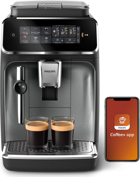 Philips Machine à expresso entièrement automatique LatteGo et café