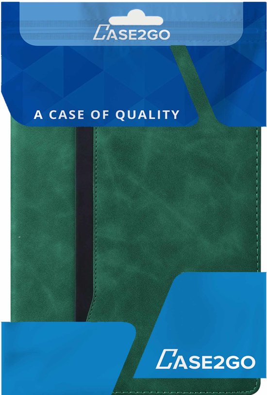 Case2go - Étui pour Kindle Paperwhite (2021) - Étui portefeuille Business - Avec porte-cartes - Vert