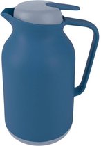 Blokker thermoskan - 1 liter - blauw