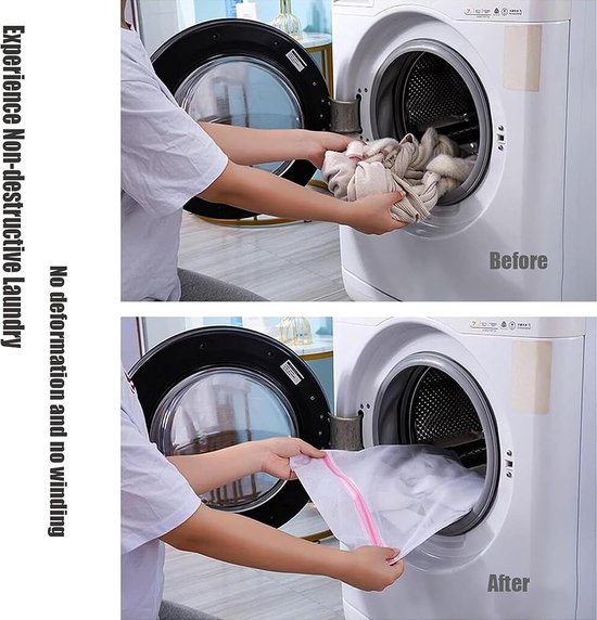 Sac de lavage 5 tailles, filet de lavage réutilisable pour machine