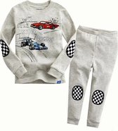 Pyjama kinderen - Jongens Pyjamaset auto - Racing Car - Raceauto - Maat 116-122