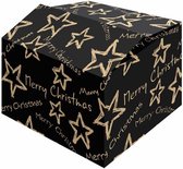 Pakketdoos Kerst Stars Black FSC - per 15 stuks . Maat van de dozen: 490x390x105mm.