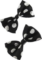 Zac's Alter Ego Haarclip Polkadot small bow Zwart