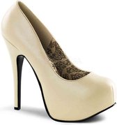 Bordello Hoge hakken -39 Shoes- TEEZE-06 Creme