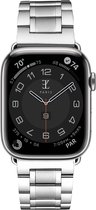 Elysian horlogebandje geschikt voor Apple Watch - Schakelband - 316L Roestvrij Staal - 22mm - Quick Release - Verstelbaar - Series 1/2/3/4/5/6/7/8/9/SE/Ultra(2) - Apple Watch Bandje 42/44/45/49mm