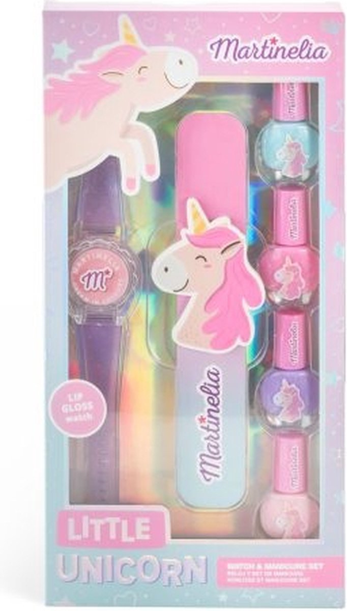 Martinelia LITTLE UNICORN - Manicure set - Met horloge