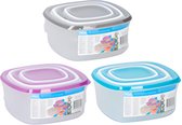 Carrefour 8711292203438, Container, Vierkant, Verschillende kleuren, Polyethyleentereftalaat (PET), 215 mm, 215 mm
