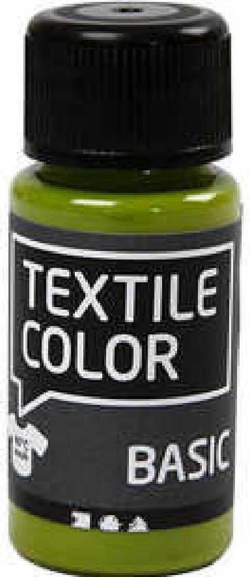 Textielverf Groen – Kiwi Groene Kledingverf – Basic - Stofverf – Textiel Kleurstof – Stoffenverf – Verf Voor Kleding – Textiel Verven – Kleurstof Voor Stof – DIY Kleding Verven – 50 ml - Incl. Crea Gift