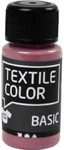Peinture textile - Rose foncé - Creotime - 50 ml