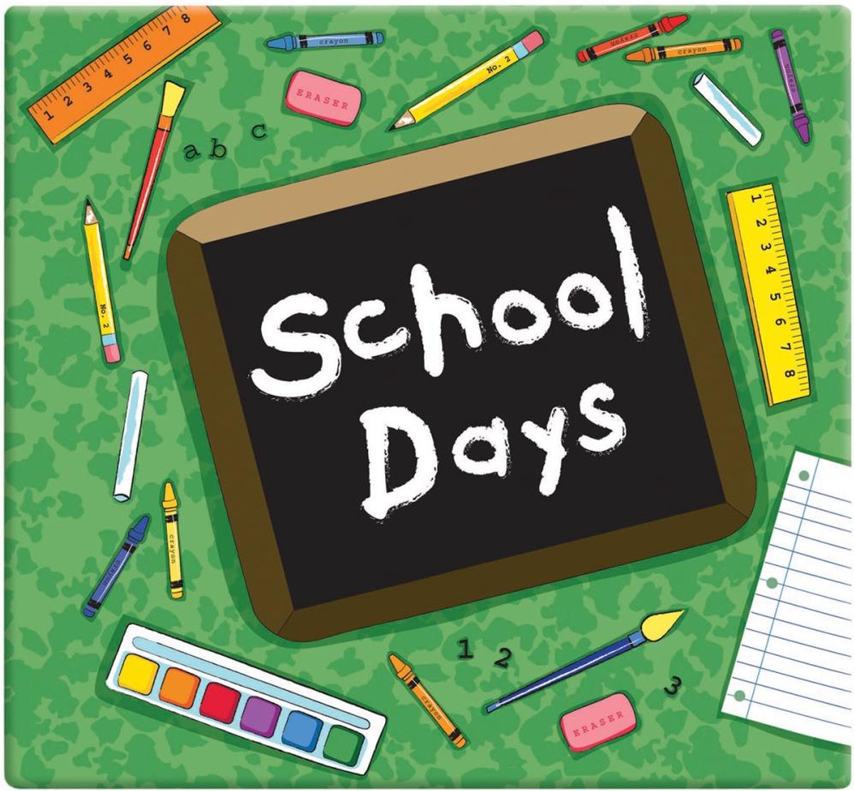MBI - School Days Green Post Bound Album 12"X12" (849158)