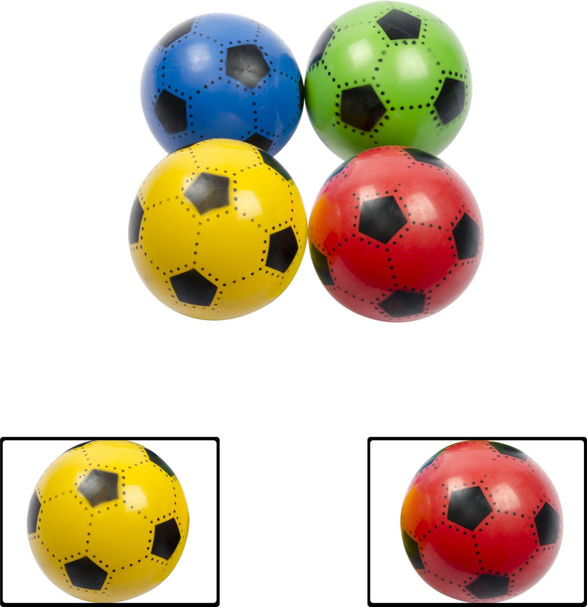 Set de Voetbal en Plastique 4 Pièces - 23CM - 90 Grammes - Enfants -  Différentes