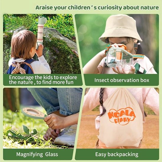 Koala Diary- Bug kit - Explorer set- Avontuurlijk speelgoed- Scouting speelgoed- Verjaardagscadeau- Insecten- Buiten speelgoed - DM OnlineProducts