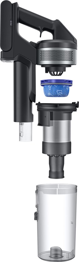 Samsung Jet 75E Pet - Steelstofzuiger - VS20B75AGR5/WA - Zilver - Turbo Action Brush - Pet Tool