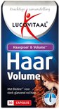 Doos "Haar Volume" supplement met afbeelding van vrouw met rood haar.