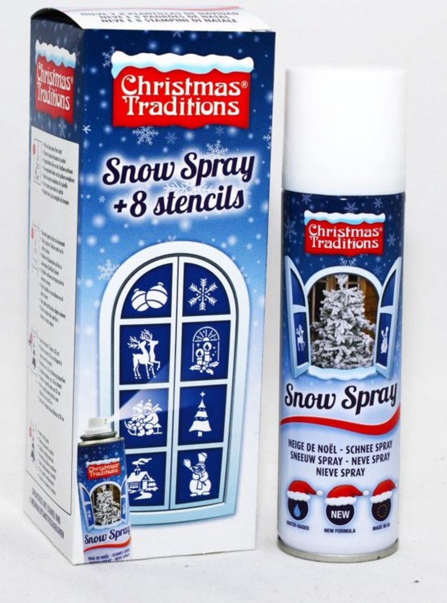 Spuitsneeuw Met Sjablonen