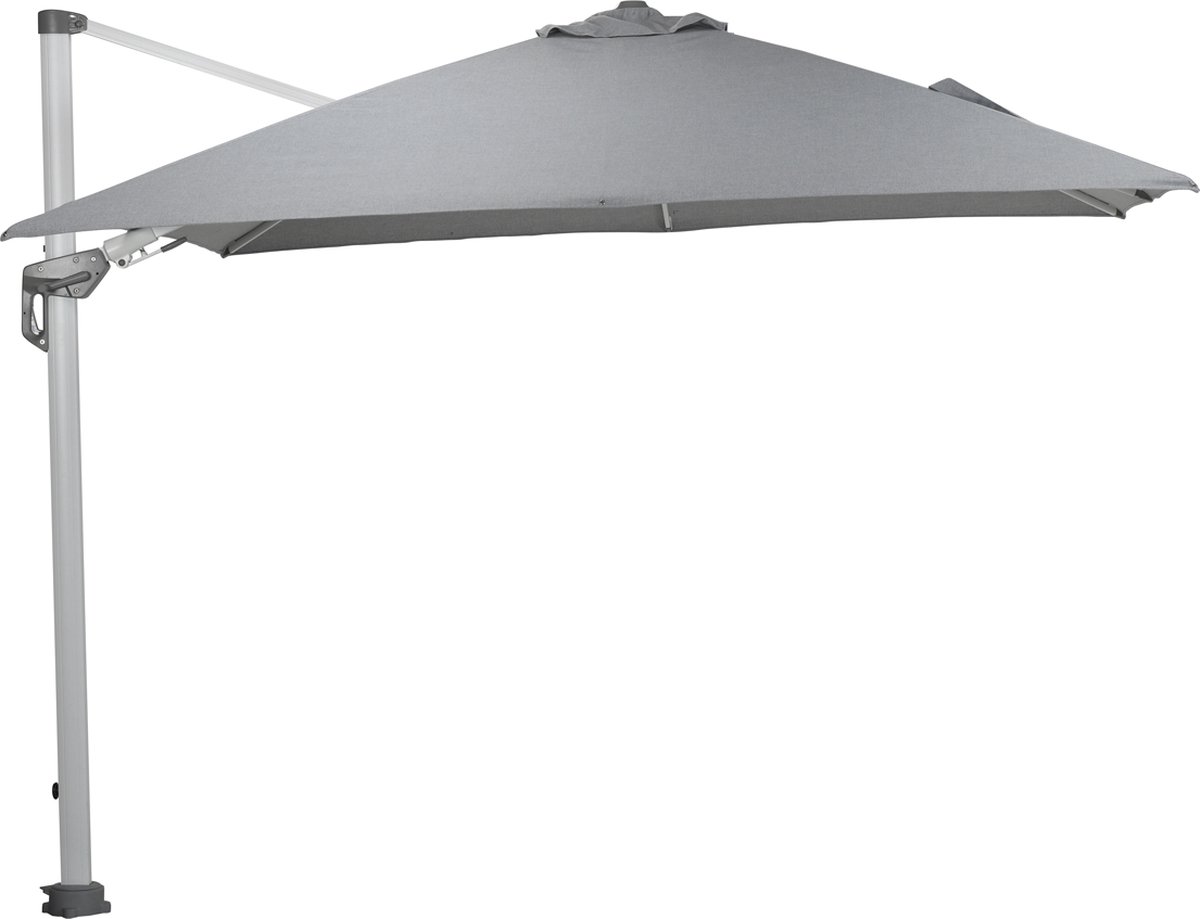 Garden Impressions Hawaii Deluxe zweefparasol - 300 x 300 - wit/ lichtgrijs – foto 2