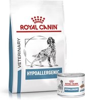 Royal Canin Hypoallergenic Combi bundel - 14 kg + 12 x 400 gr