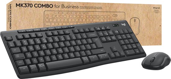 Logitech MK370 Combo for Business toetsenbord Inclusief muis RF-draadloos + Bluetooth QWERTY US International Grafiet