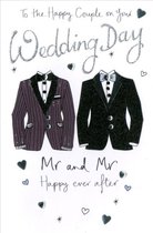 Wenskaart huwelijk 2 Mannen Wedding Mr & Mr